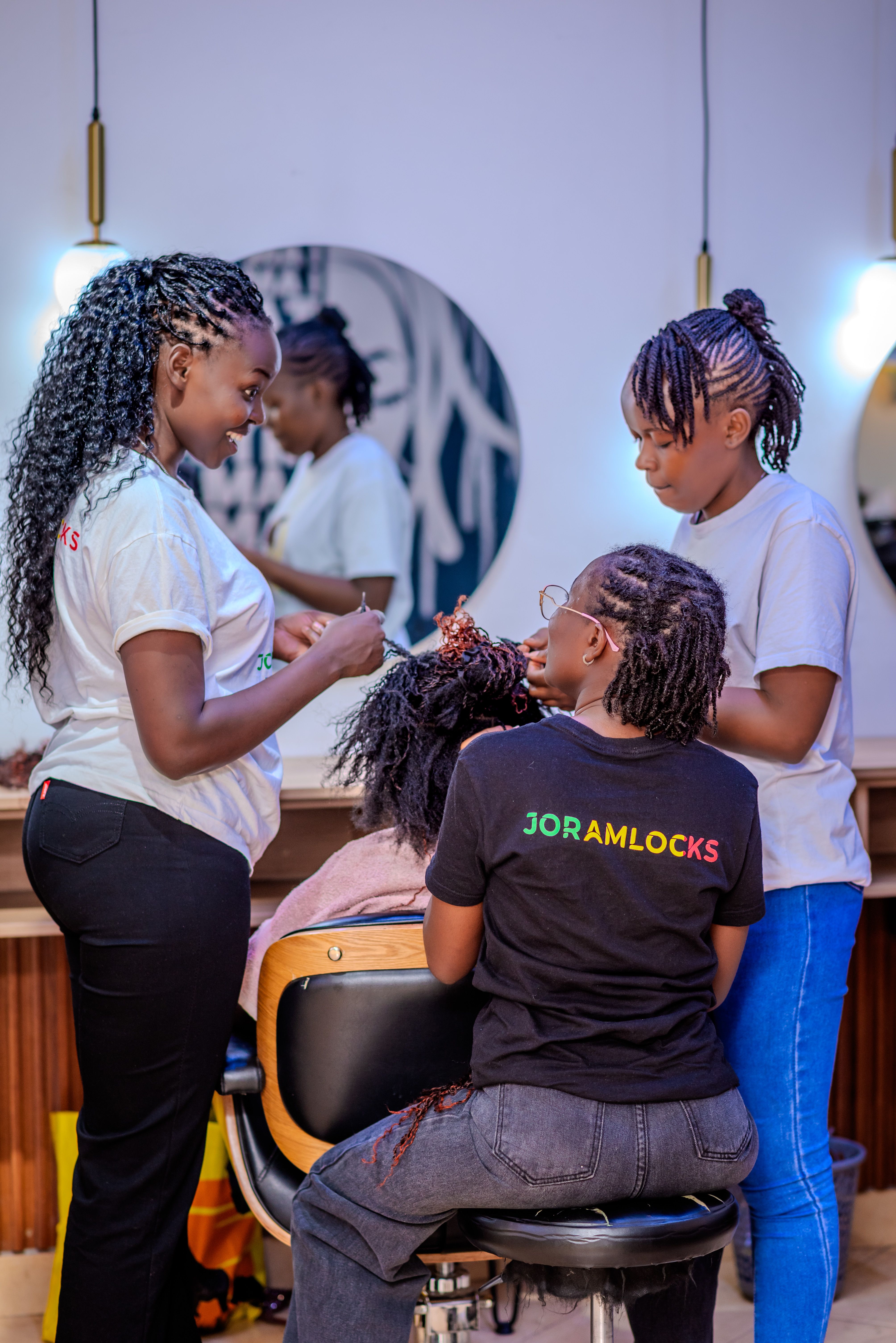 Inside JORAMLOCKS — loc styling in progress